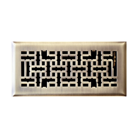 Tru Aire Tru Aire 4 in. H X 12 in. W 1-Way Antique Steel Floor Diffuser C167-MAB 04X12